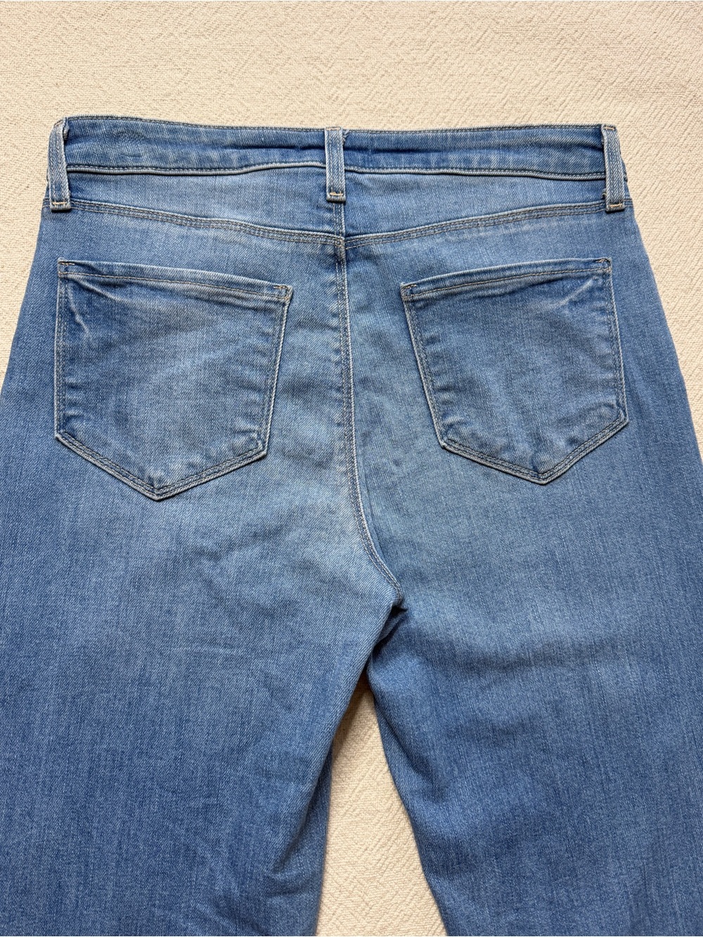L’Agence Selma Alamo High Rise Bootcut Jeans 26 Western Festival Medium Blue - Picture 9 of 9